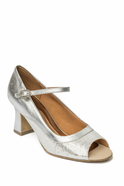 2.5" Shaped Heel Peep Toe Ballroom Shoe - Rava - Image 3